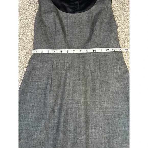 Express Design Studio Charcoal Gray Career Professional Dress 8 ♾ lined - Picture 5 of 6